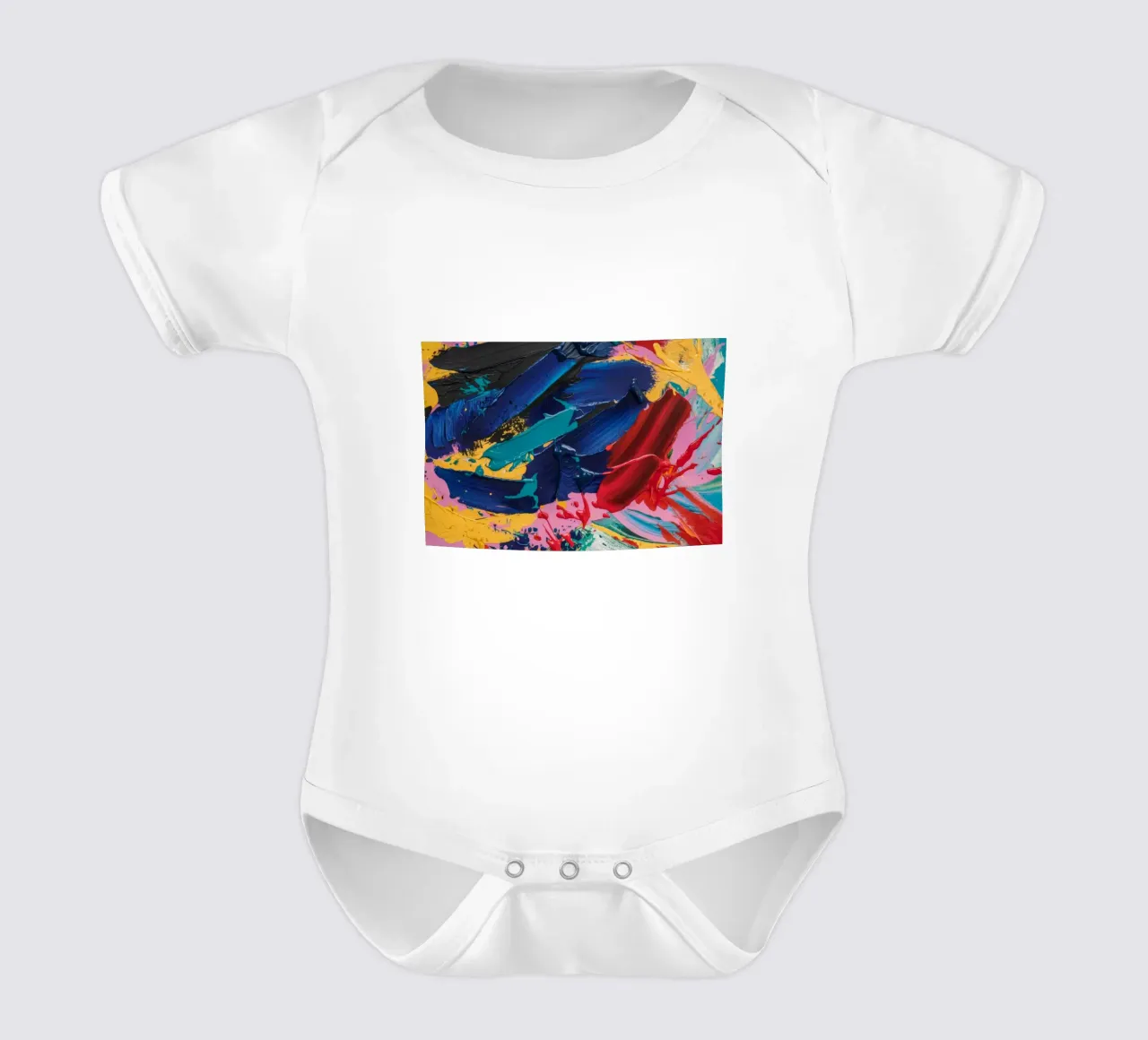 Cobalto Splash Fury body neonato maniche corte da Sublime Layers