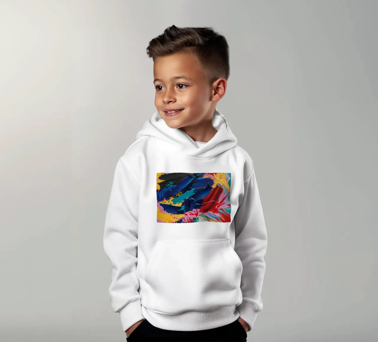 Cobalto Splash Fury felpa bambino con cappuccio da Sublime Layers