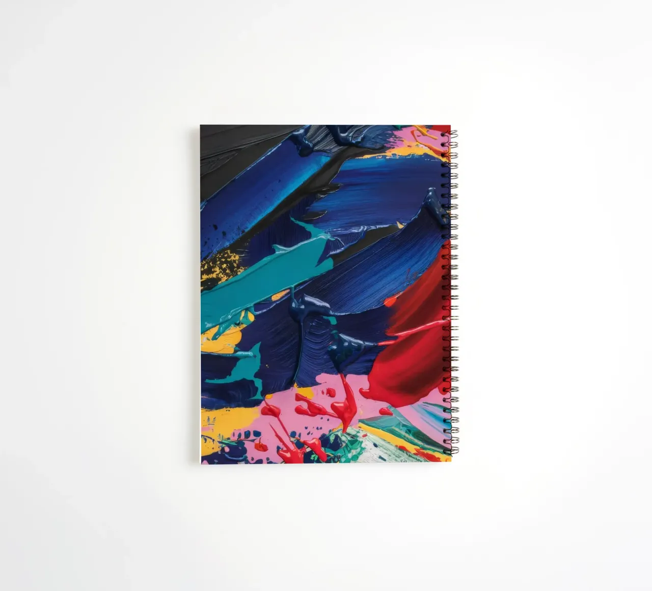Cobalt Splash Fury spiral notebook by Sublime Layers