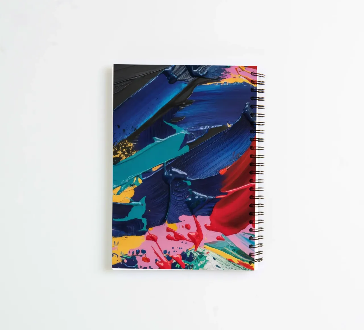 Cobalt Splash Fury spiral notebook by Sublime Layers