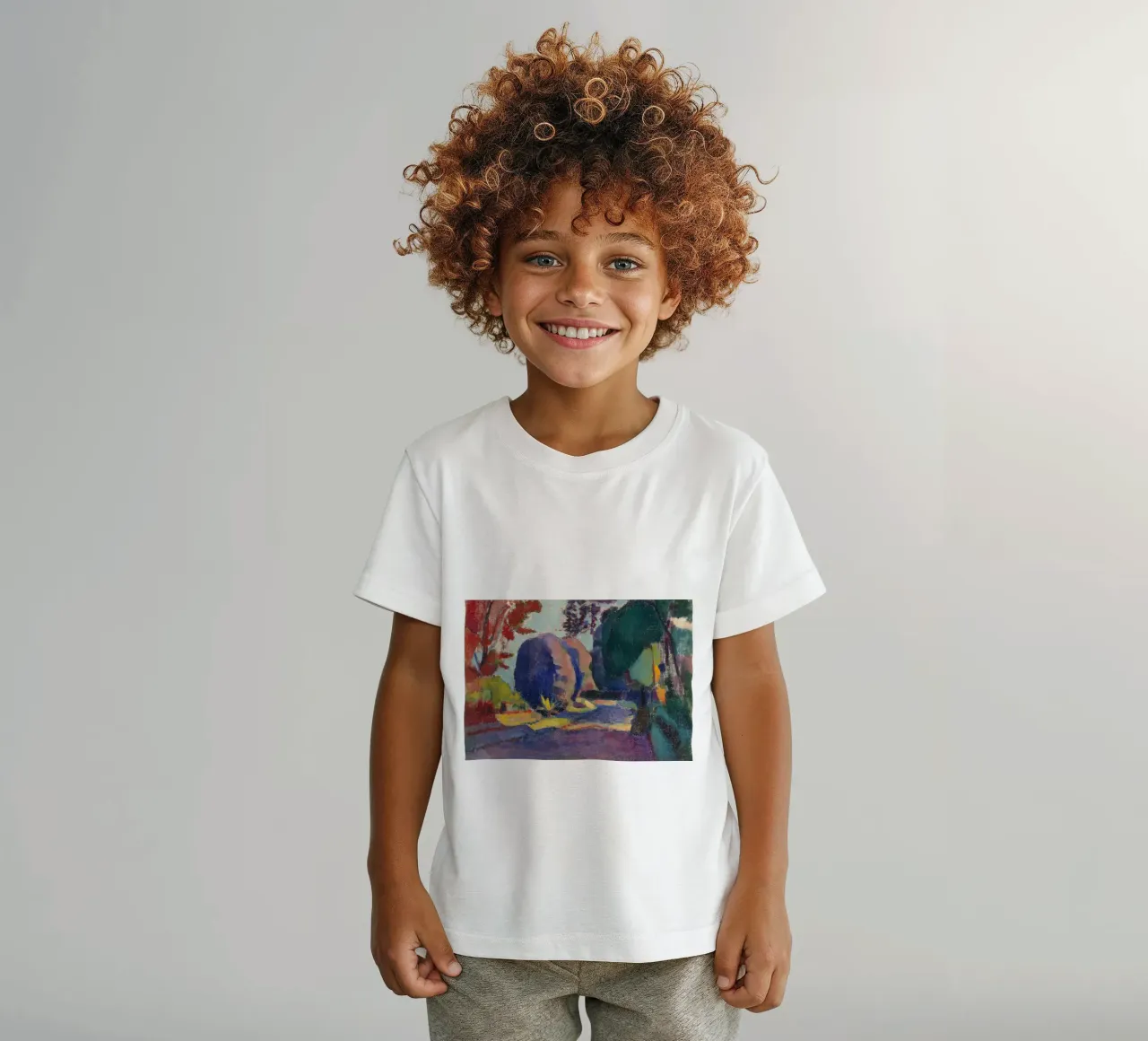 gardens of various colors kids t-shirt by Vonda Shop