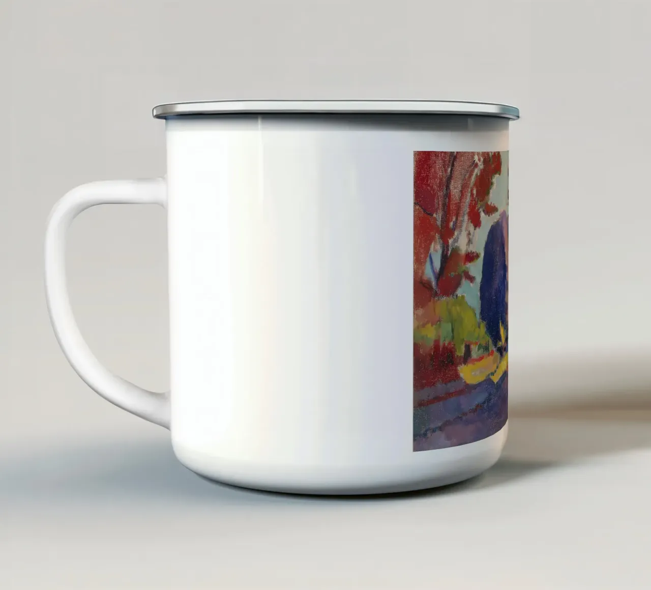 giardini di vari colori tazza in smalto da Vonda Shop