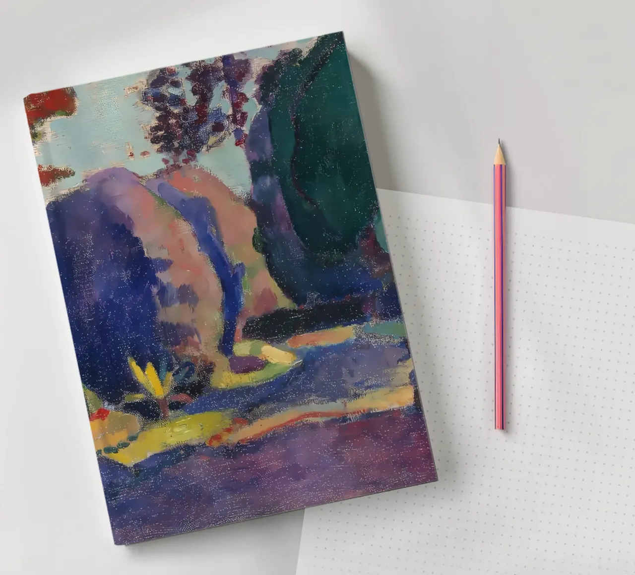 gardens of various colors notebook by Vonda Shop