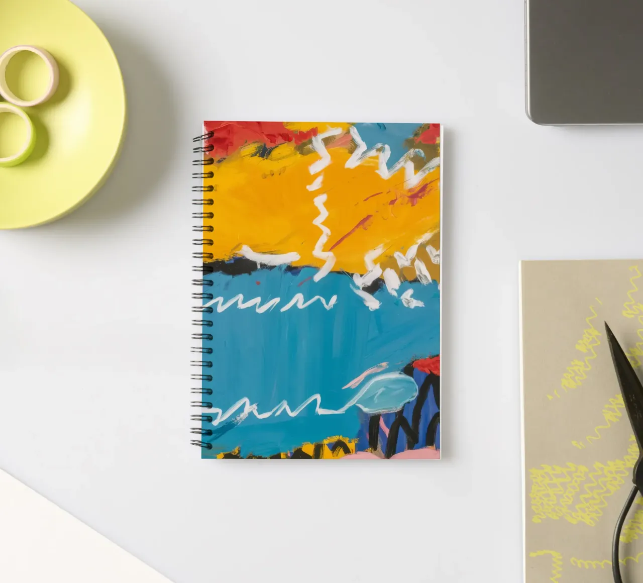 Tidal Flow Harmony spiral notebook by Sublime Layers