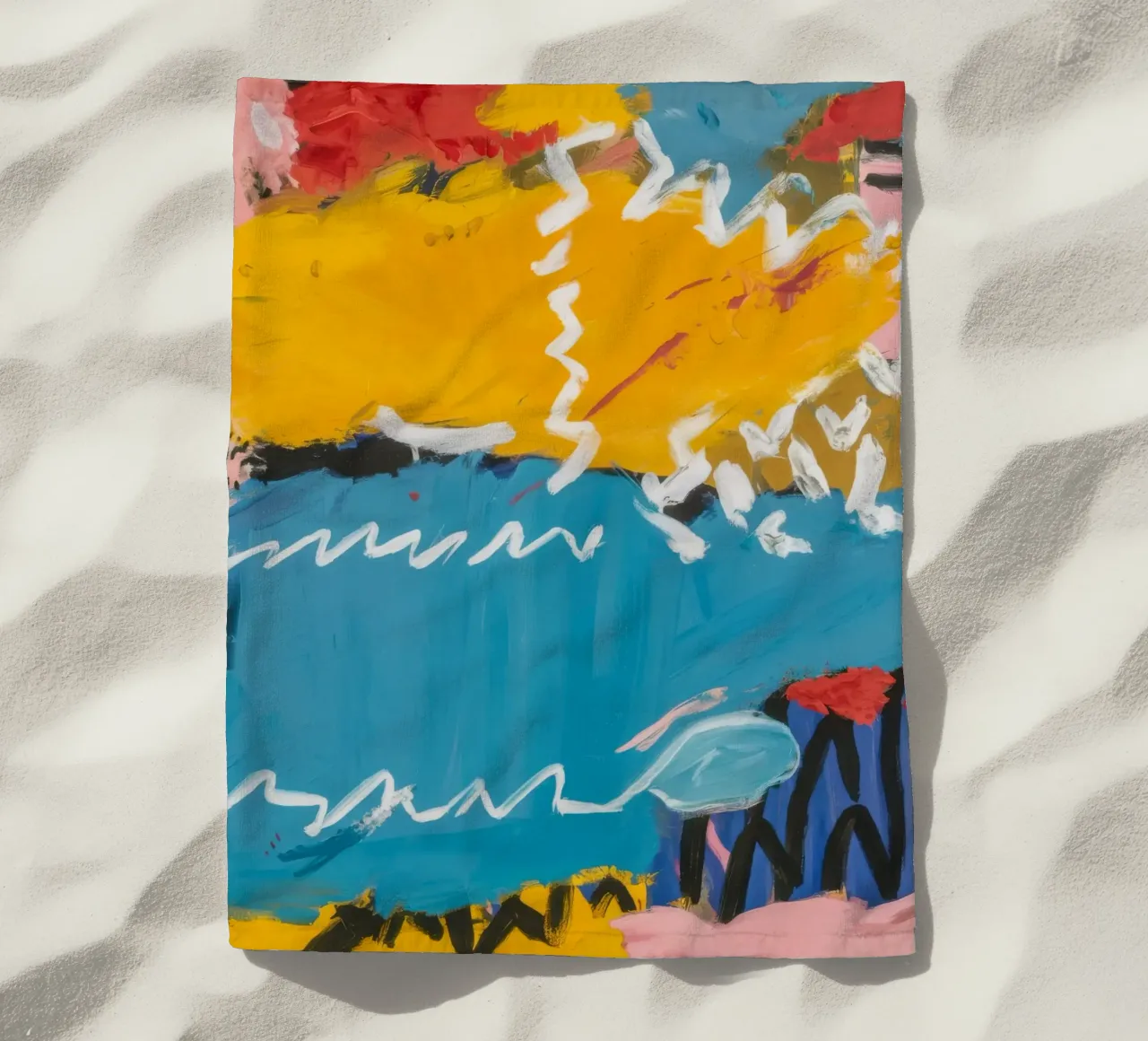 Tidal Flow Harmony beach towel by Sublime Layers