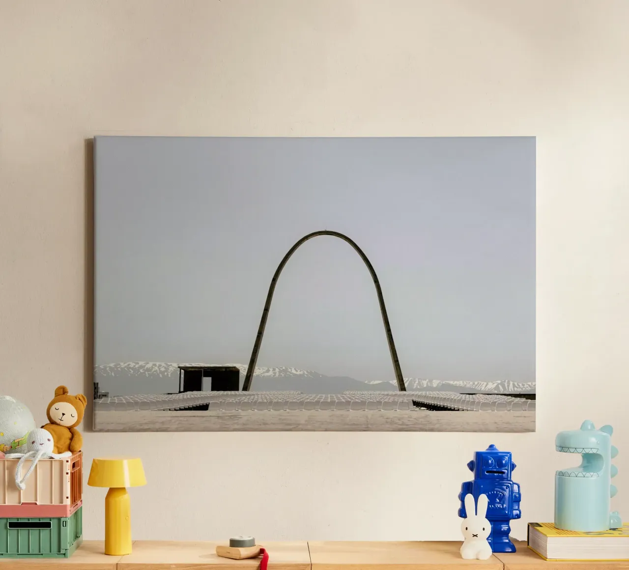 Niemeyer 3 tela con Cornice a cassetta da Marc Schulthess