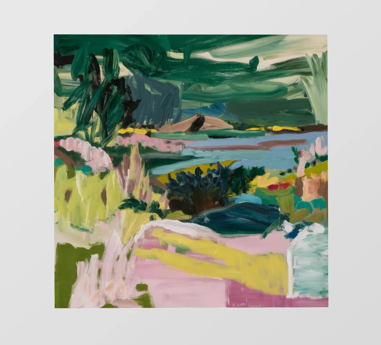 Verdant Shoreline Glimpse photo wallpaper by Sublime Layers