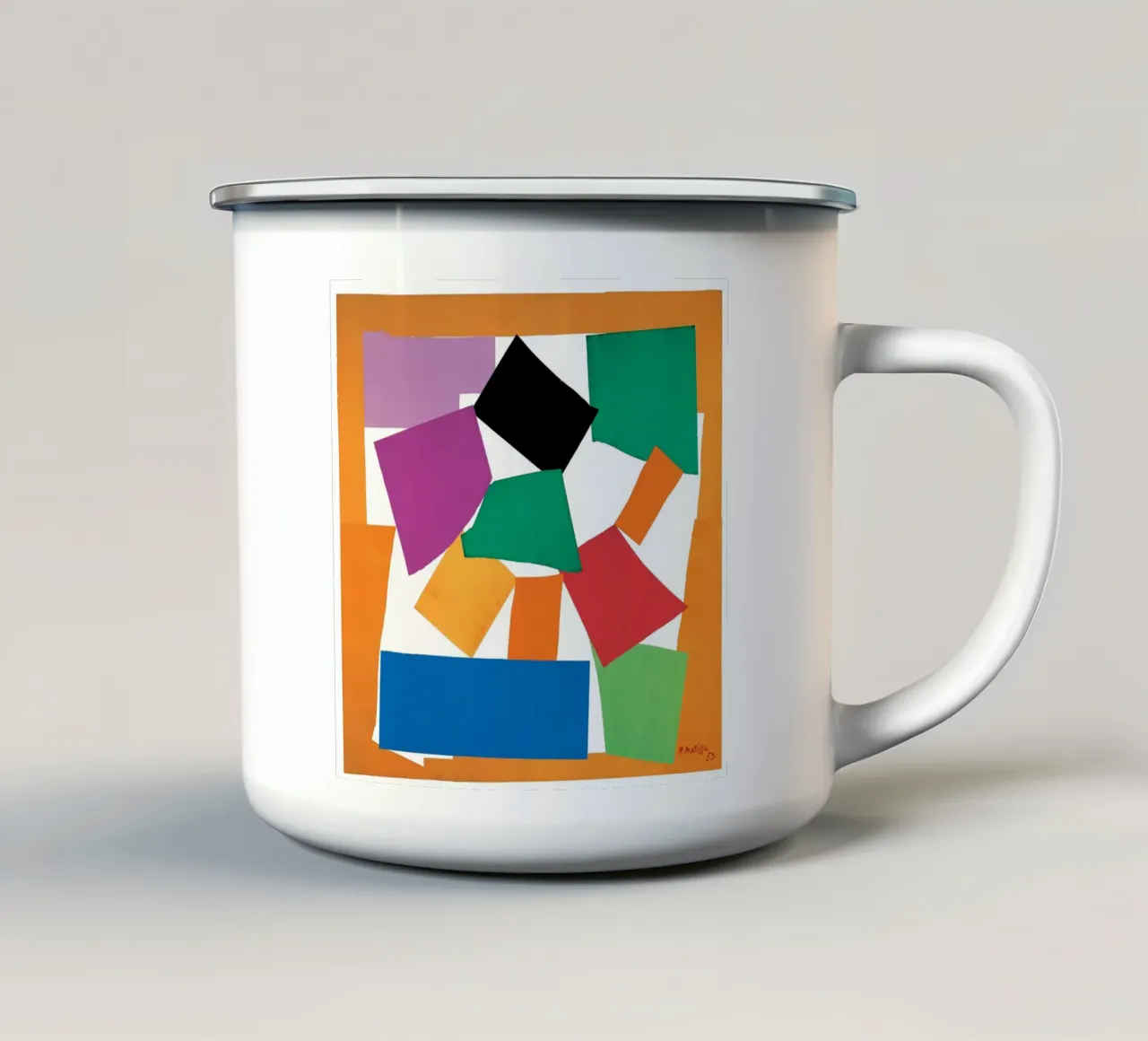 Arancione La lumaca tazza in smalto da Vonda Shop