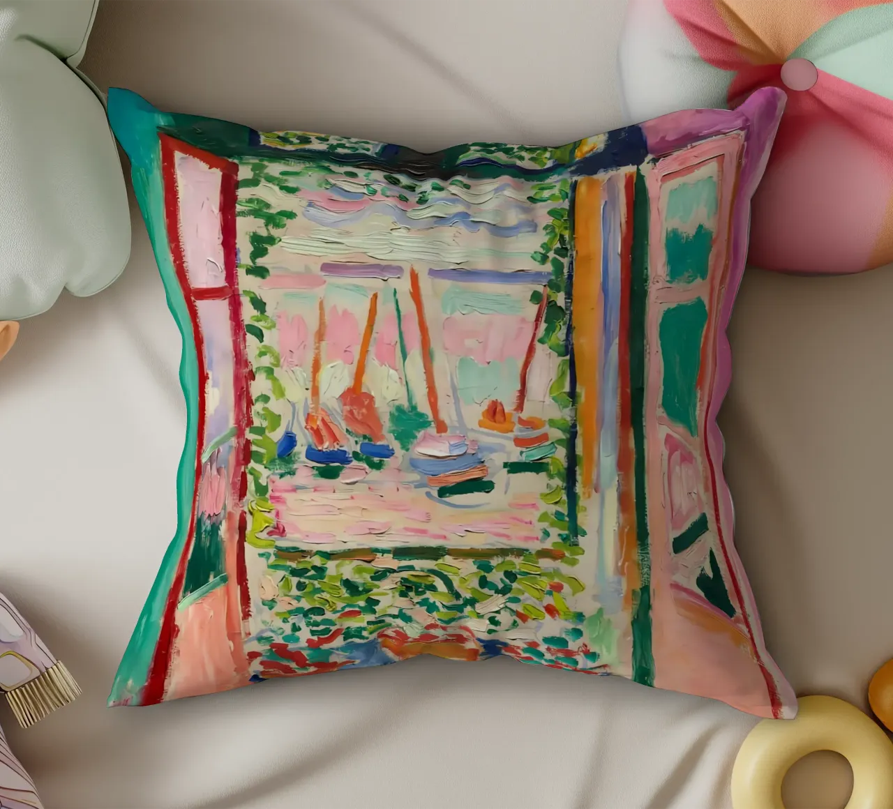 The Open Window decorative cushion by Vonda Shop