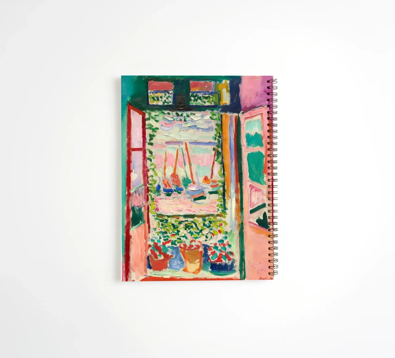 The Open Window spiral notebook by Vonda Shop