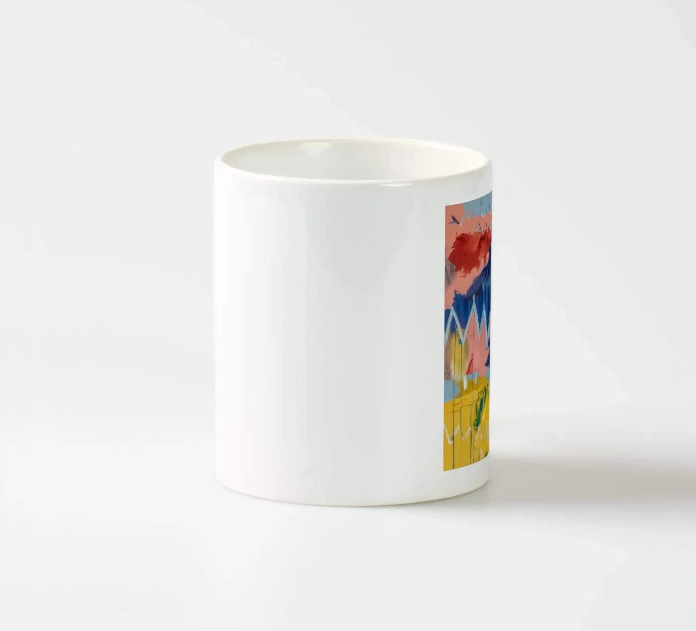 Indigo Mountain Echo ceramic mug by Sublime Layers