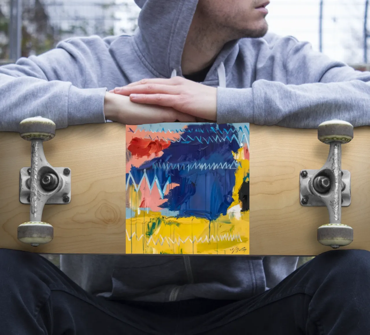 Indigo Mountain Echo sticker by Sublime Layers