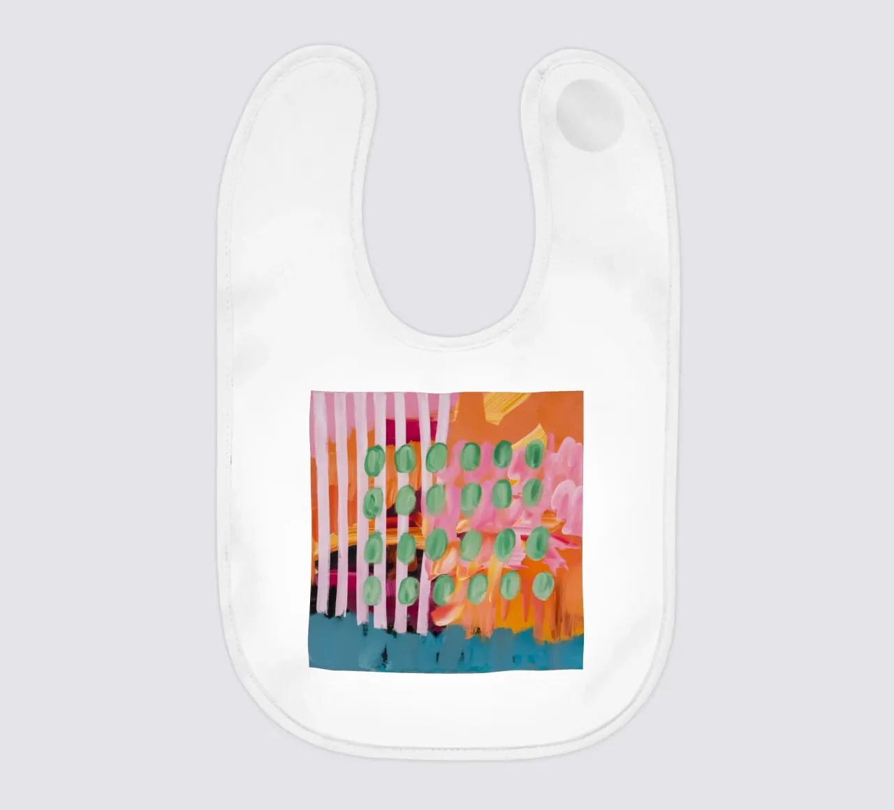 Candy Stripe Wiese Babylätzchen von Sublime Layers
