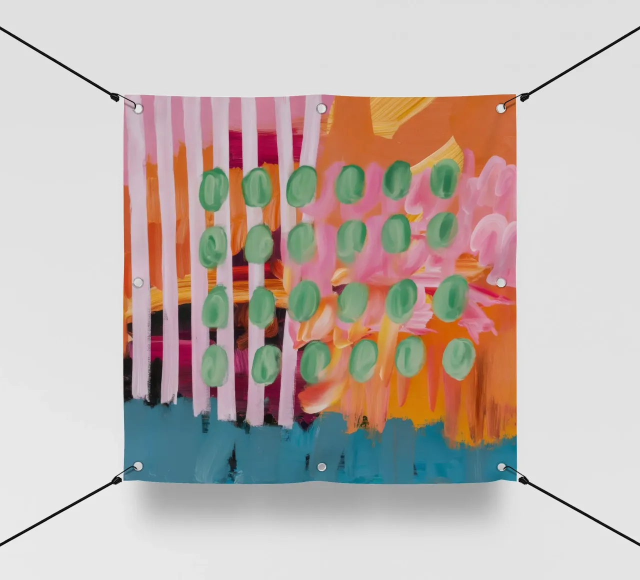 Candy Stripe Wiese PVC Plane von Sublime Layers