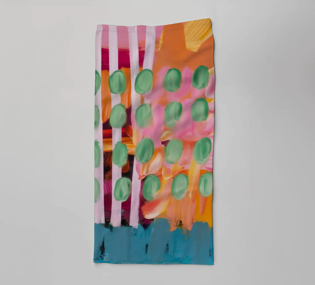 Candy Stripe Weide badhanddoek van Sublime Layers
