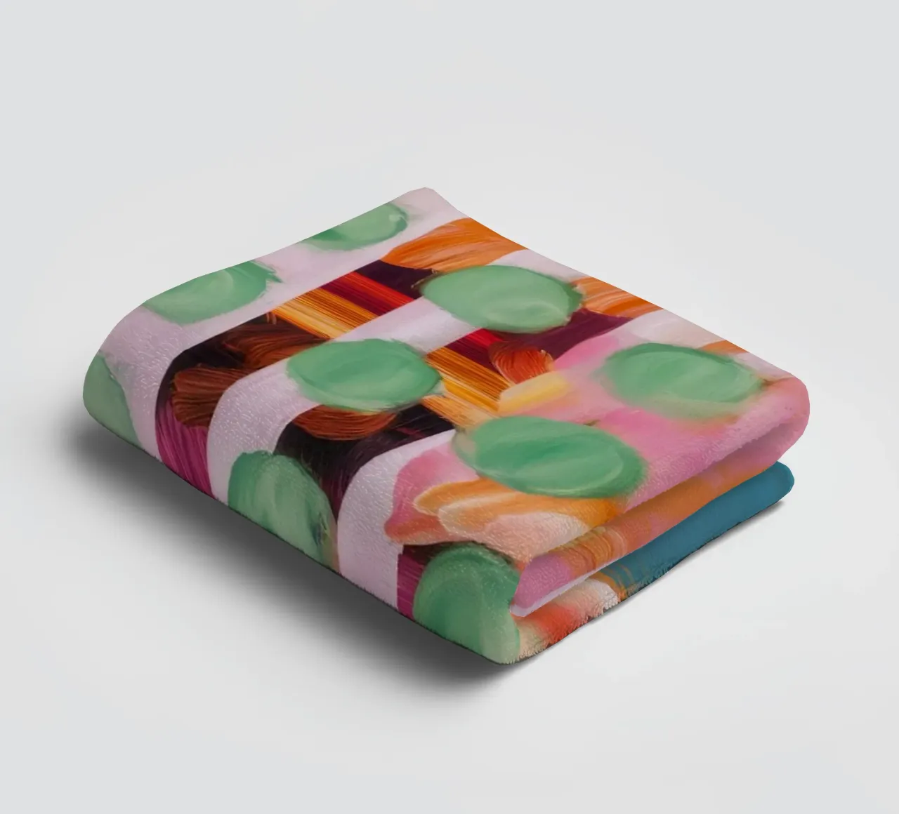 Candy Stripe Weide badhanddoek van Sublime Layers