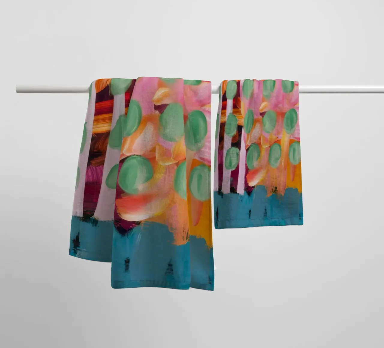 Candy Stripe Weide badhanddoek van Sublime Layers