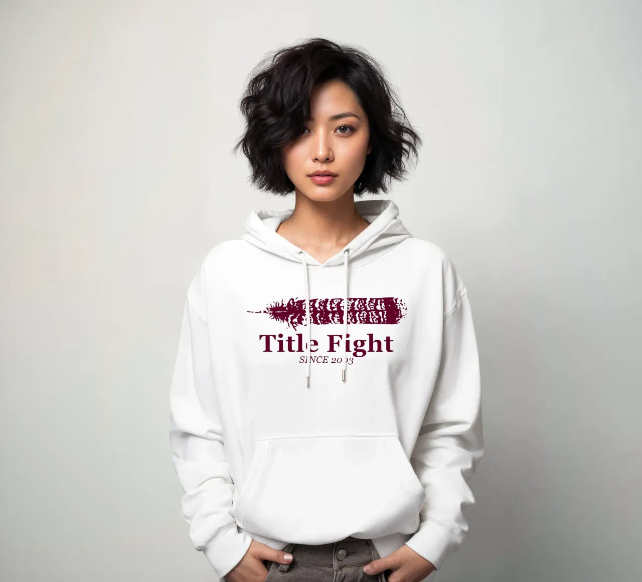 Titolo Combattimento Piuma felpa con cappuccio da lindacleveland