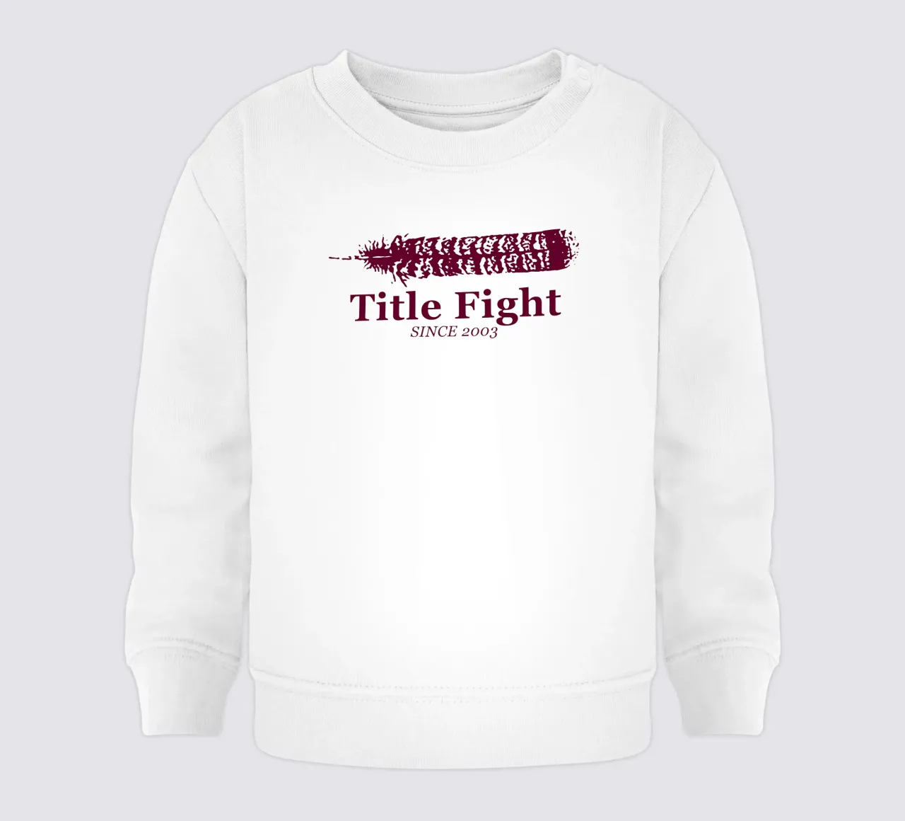 Titolo Combattimento Piuma felpa neonato da lindacleveland