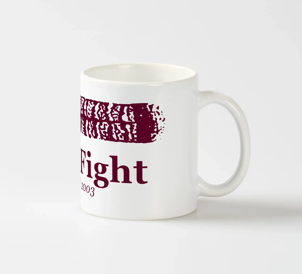 Titolo Combattimento Piuma tazza in ceramica da lindacleveland