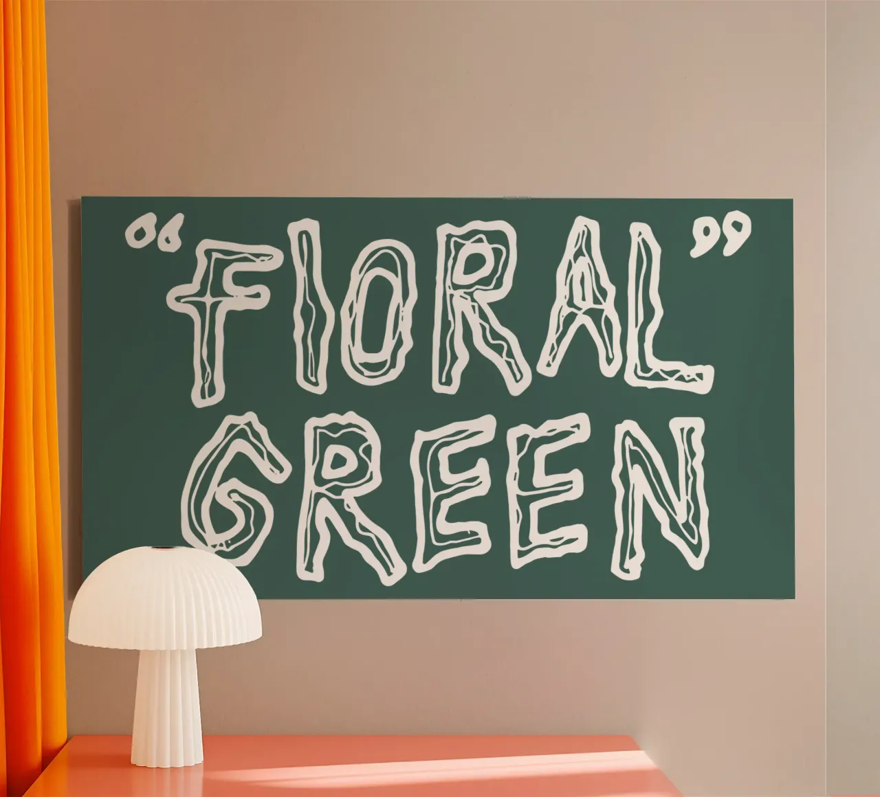 Titolo Lotta Floreale Indietro tela con Cornice a cassetta da lindacleveland