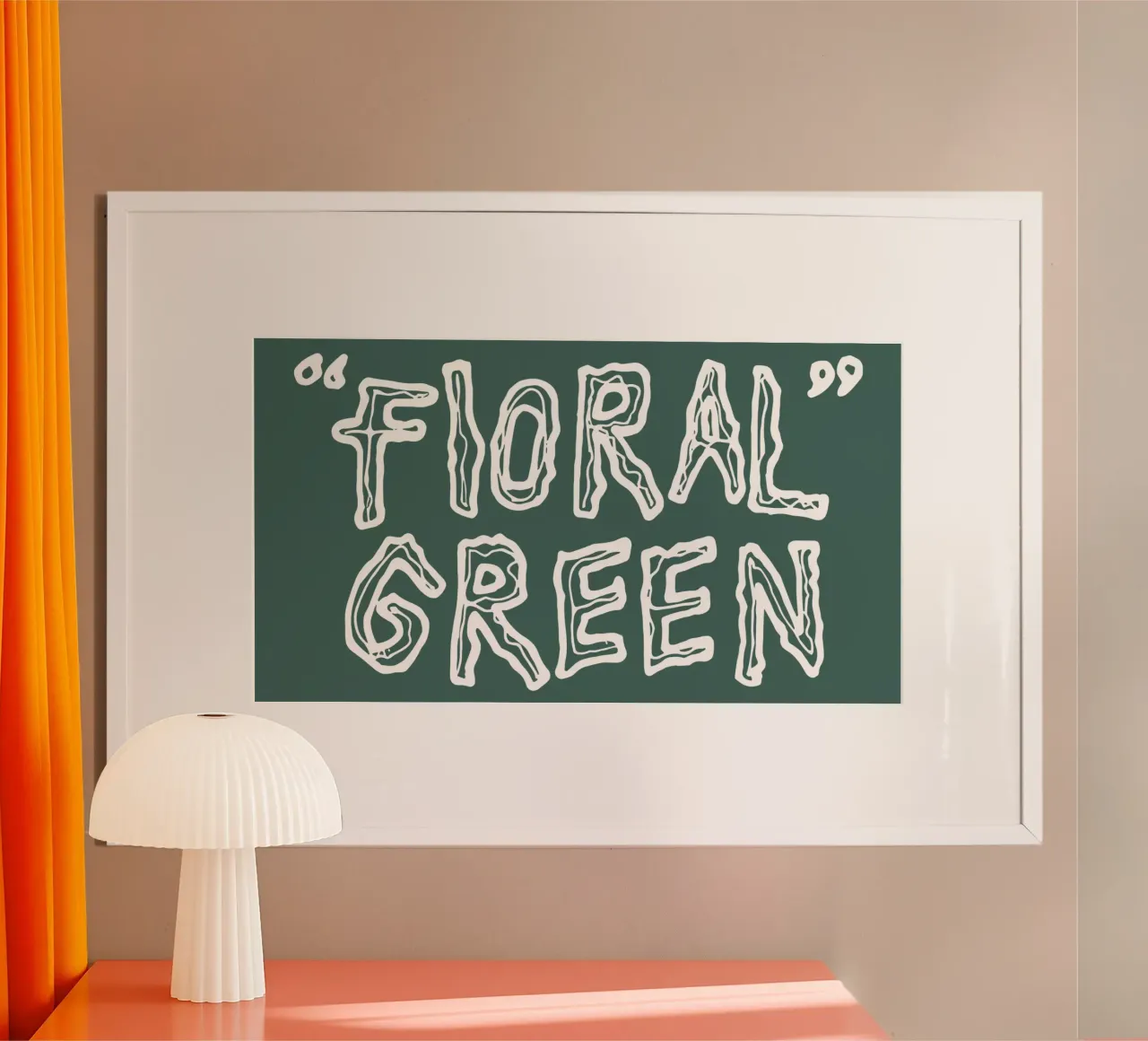 Titolo Lotta Floreale Indietro poster con telaio in plastica da lindacleveland