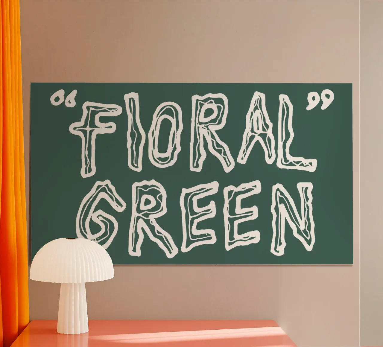 Titolo Lotta Floreale Indietro poster con telaio in plastica da lindacleveland