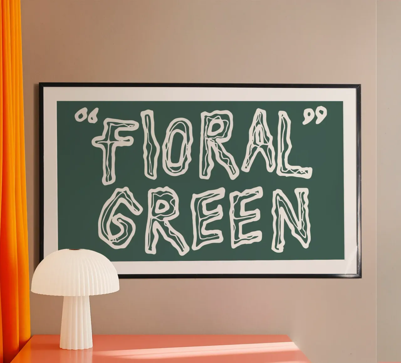 Titolo Lotta Floreale Indietro poster con telaio in plastica da lindacleveland