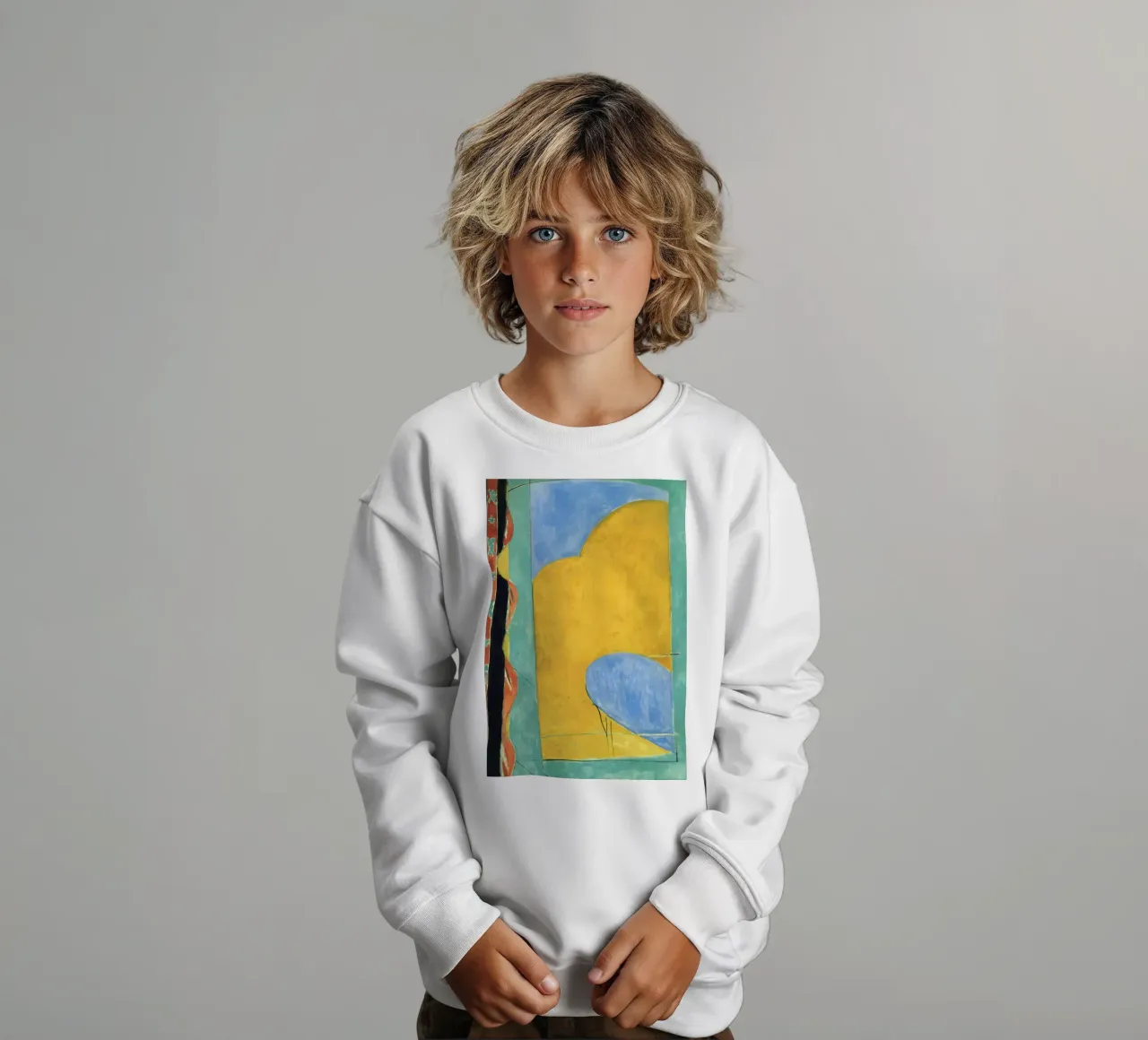 The Yellow Curtain kids sweatshirt by Vonda Shop