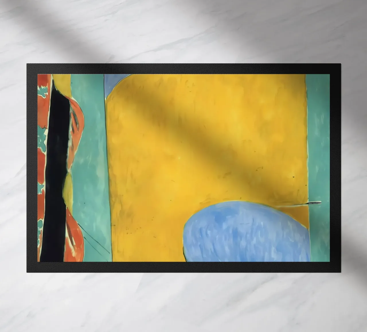 The Yellow Curtain doormat by Vonda Shop