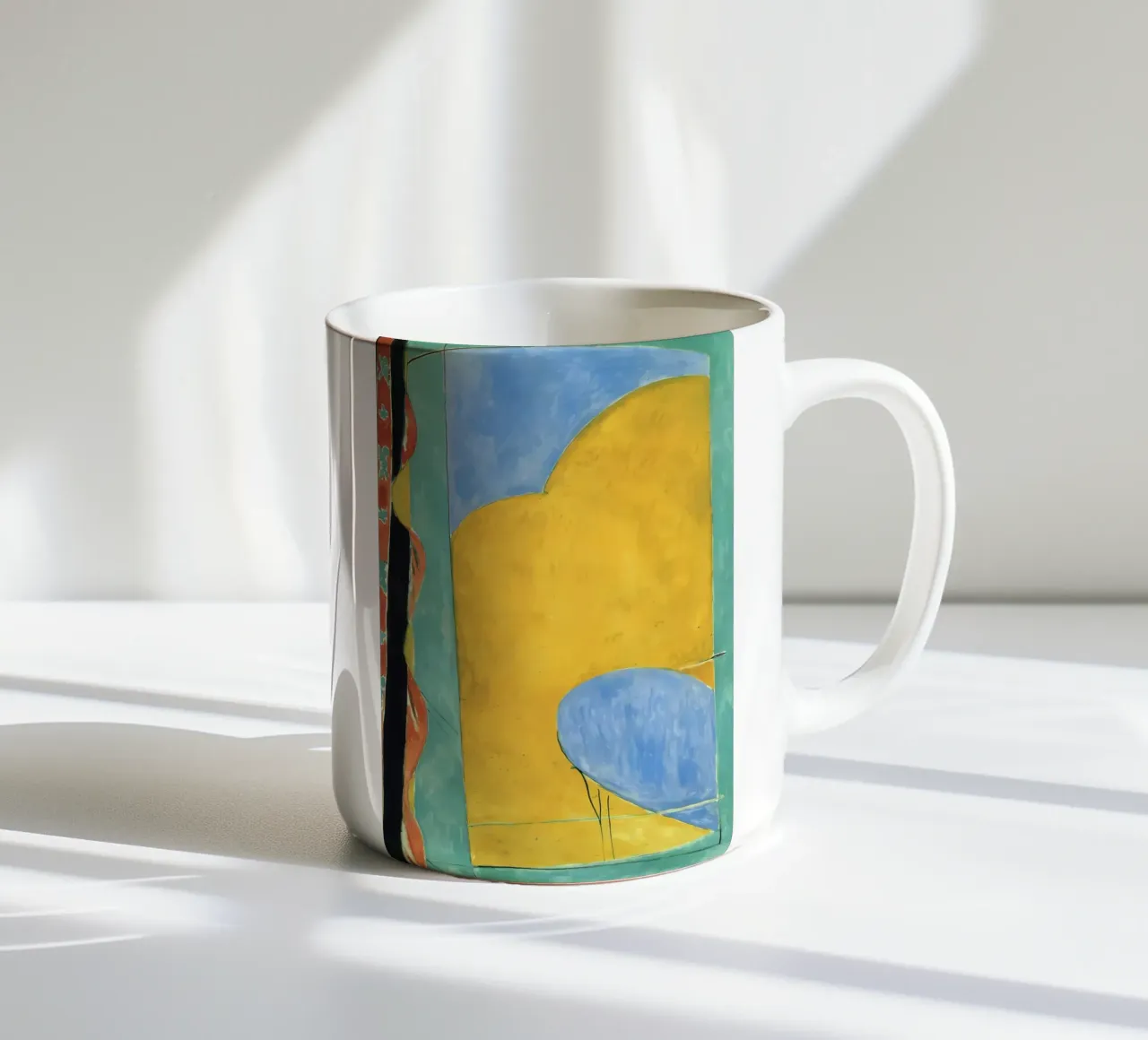 Il sipario giallo tazza in ceramica da Vonda Shop