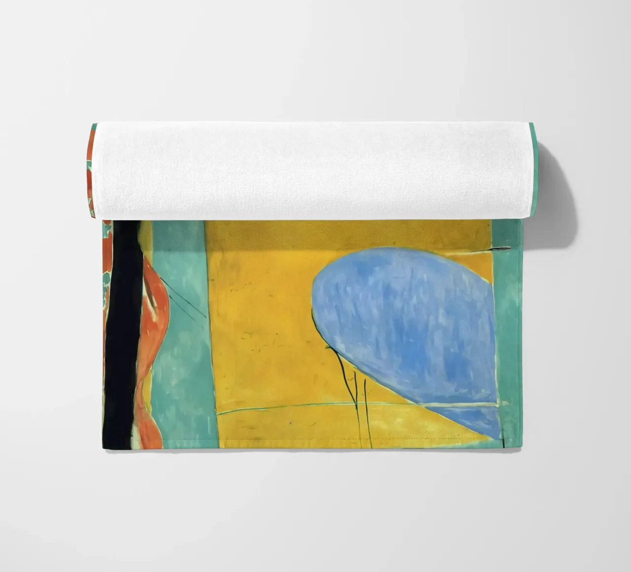The Yellow Curtain beach towel by Vonda Shop