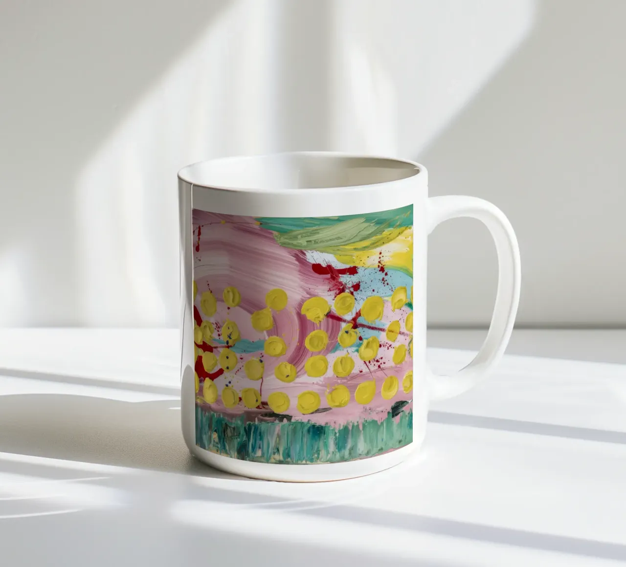 Confetti Bloom Shower tazza in ceramica da Sublime Layers