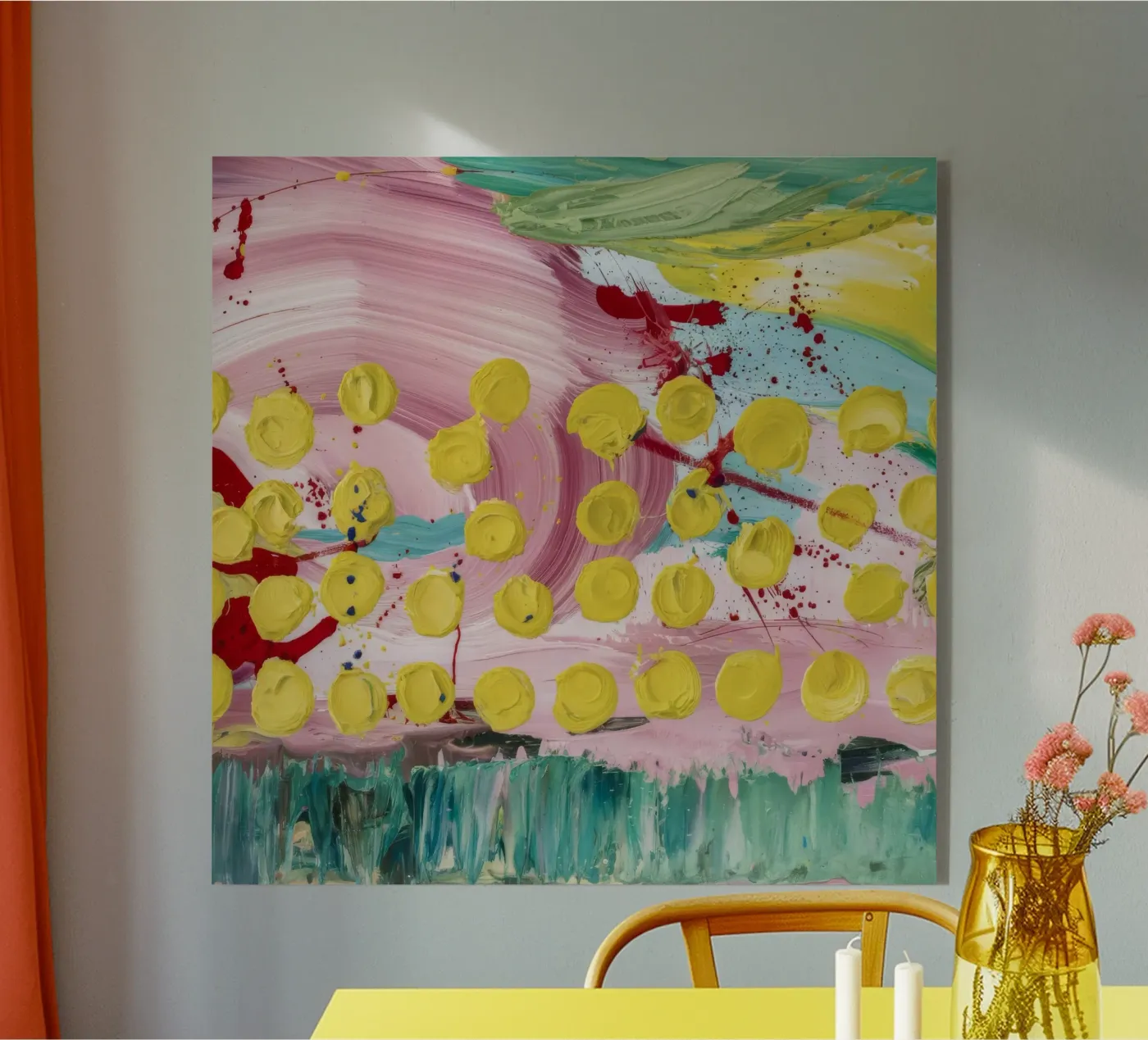 Confetti Bloom Shower Acryl-Glas von Sublime Layers