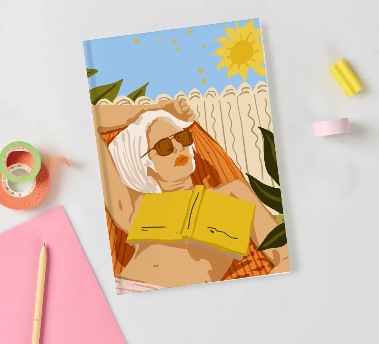 I love to travel but when I really want to escape, I read a notebook by 83oranges.com