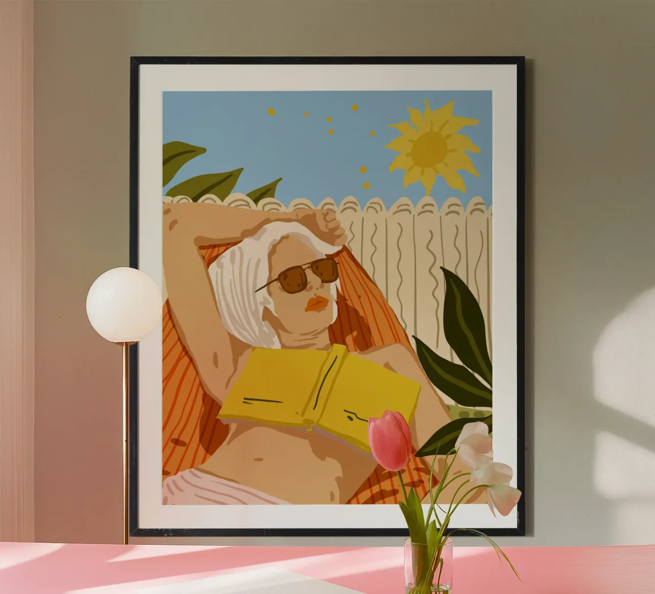 J'adore voyager, mais quand je veux vraiment m'évader, je lis un livre. poster de 83oranges