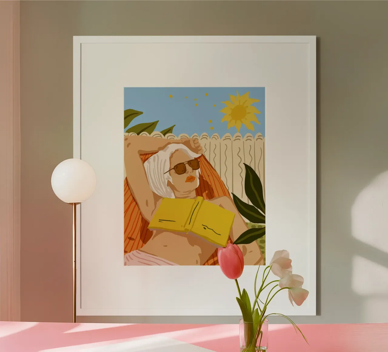 J'adore voyager, mais quand je veux vraiment m'évader, je lis un livre. poster de 83oranges