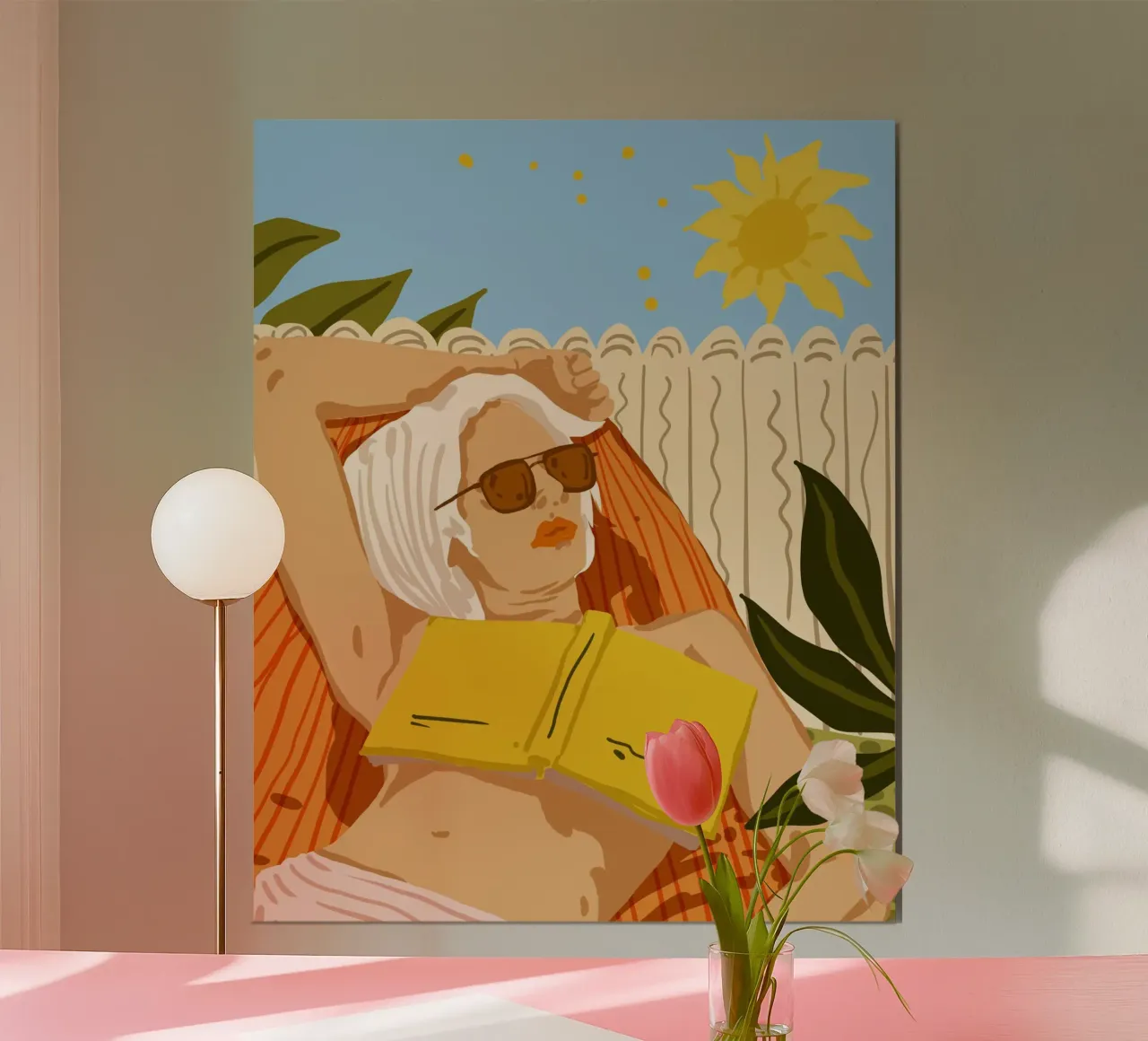 J'adore voyager, mais quand je veux vraiment m'évader, je lis un livre. poster de 83oranges