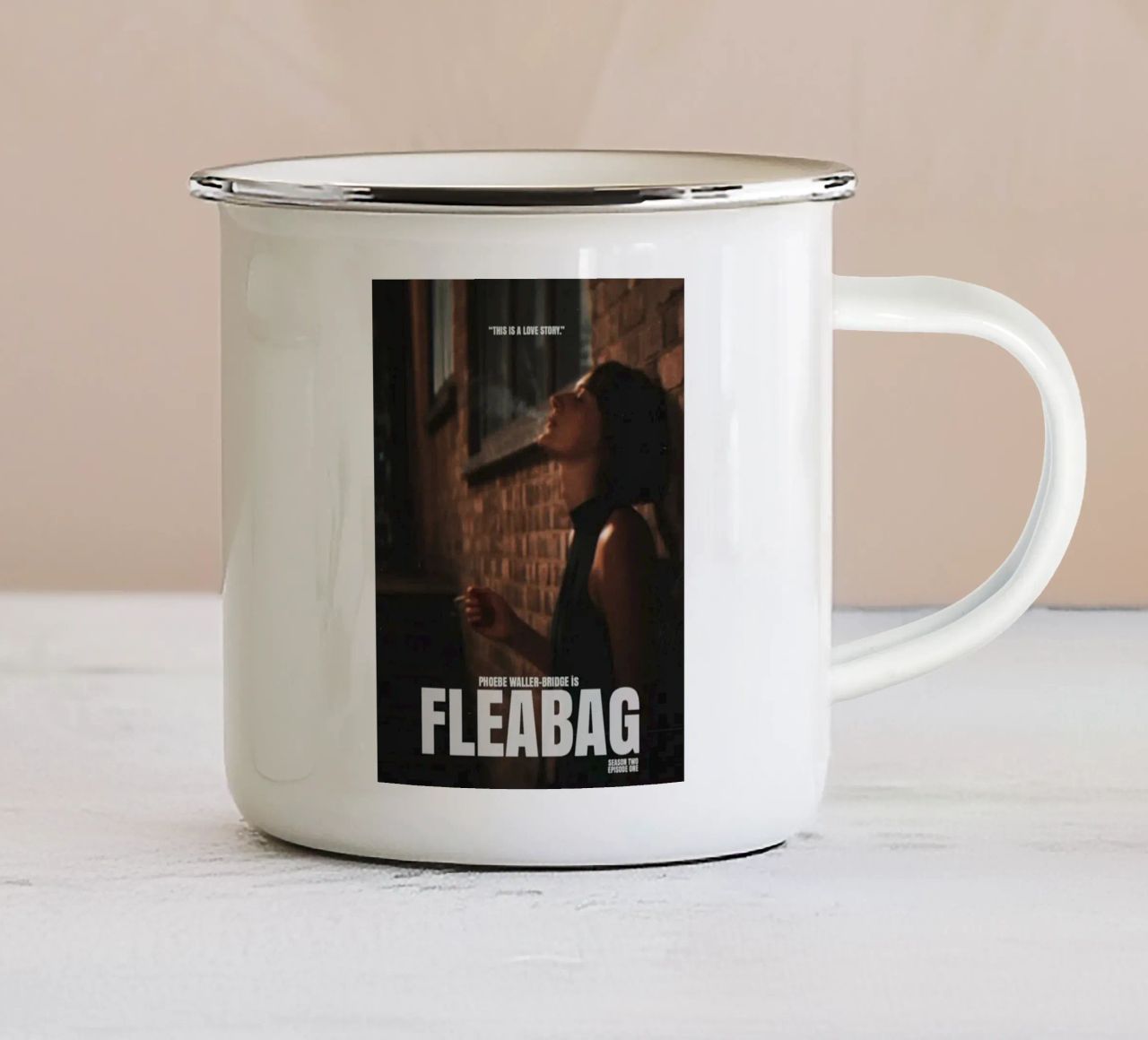 Questa è una storia d'amore tazza in smalto da alan Shop