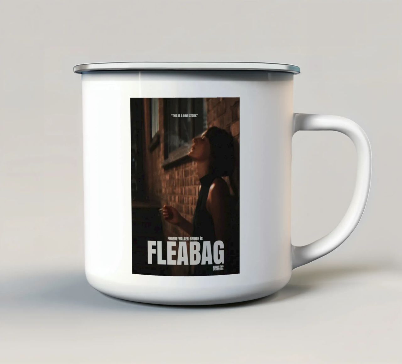 Questa è una storia d'amore tazza in smalto da alan Shop