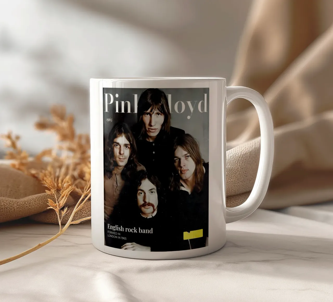 Pink Floyd tazza in ceramica da Low poly art