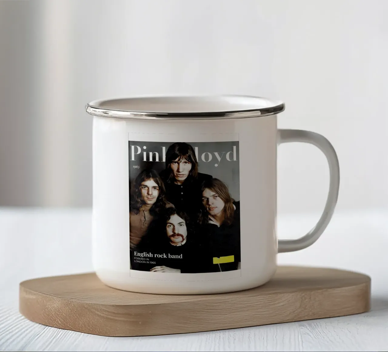 Pink Floyd tazza in smalto da Low poly art