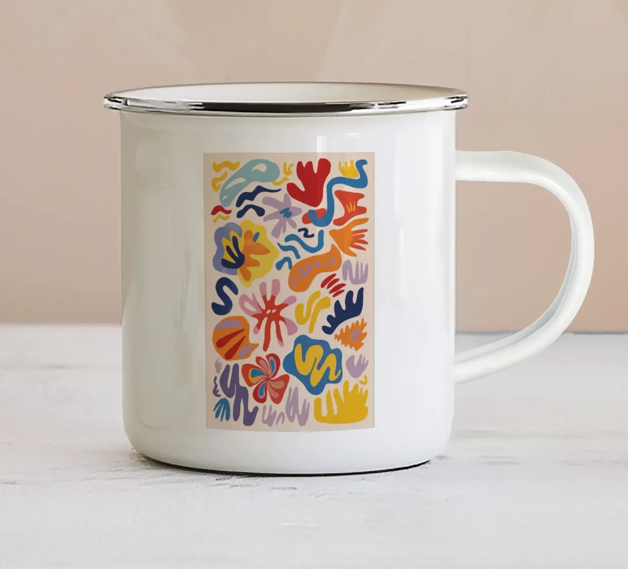 Gesto Giardino Danza tazza in smalto da Zep Layers