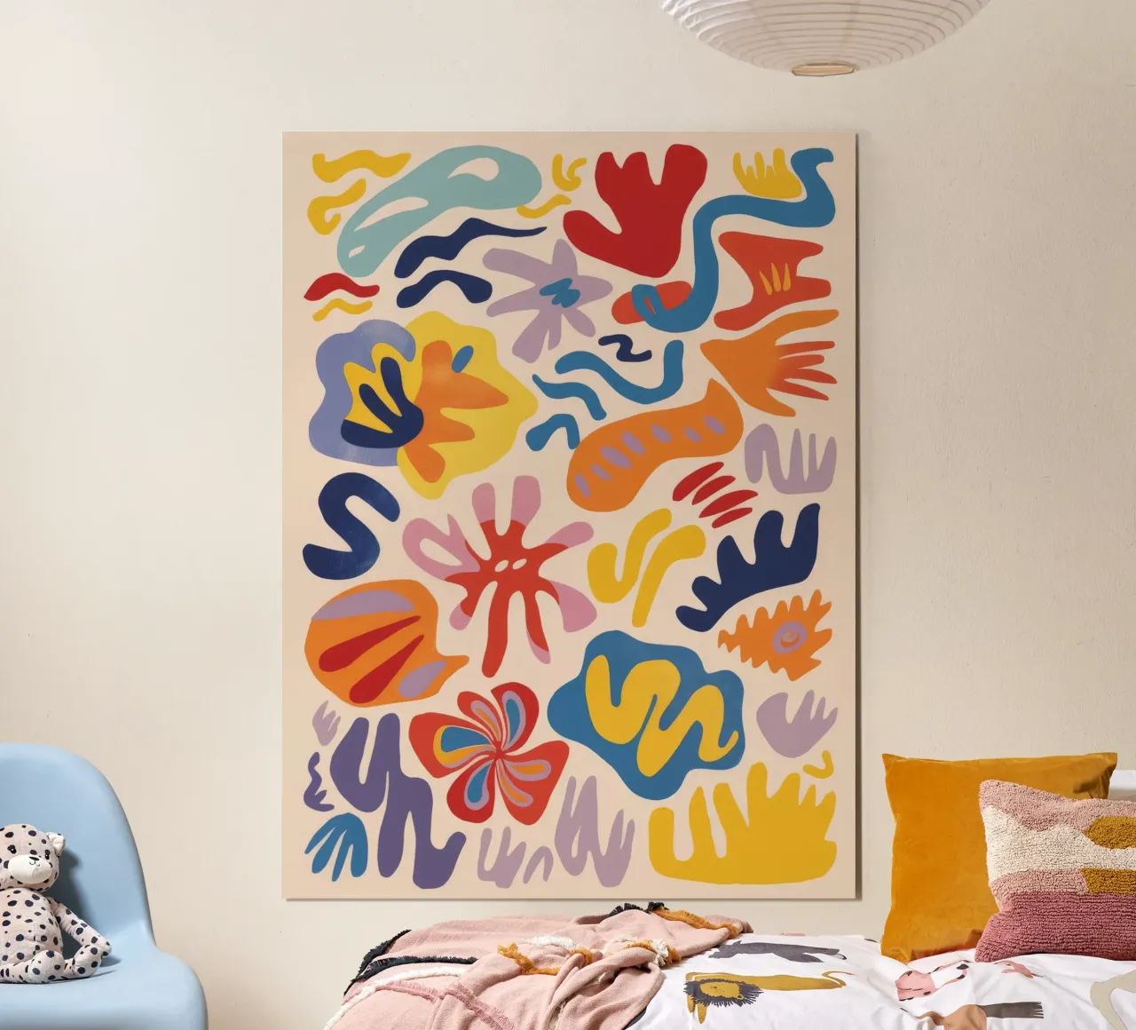 Gesto Giardino Danza poster con telaio in alluminio da Zep Layers