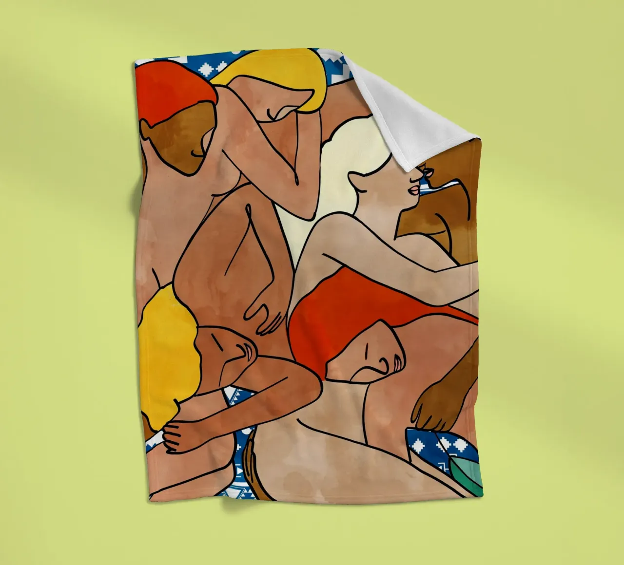 Turkish Bath fleece blanket by 83oranges