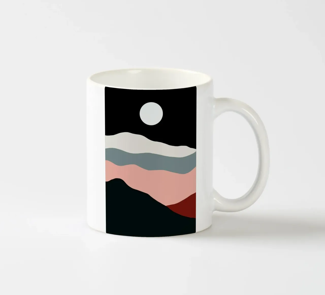 Full Moon Over Desert Hills tazza in ceramica da Pure