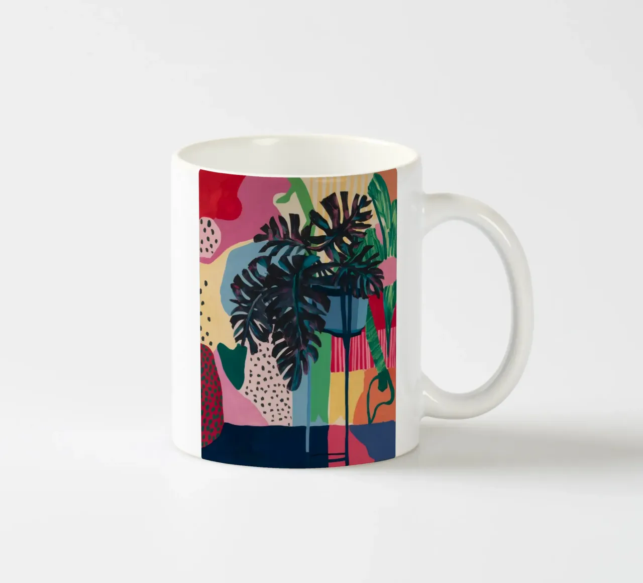 Monstera Crepuscolo Miraggio tazza in ceramica da Zep Layers