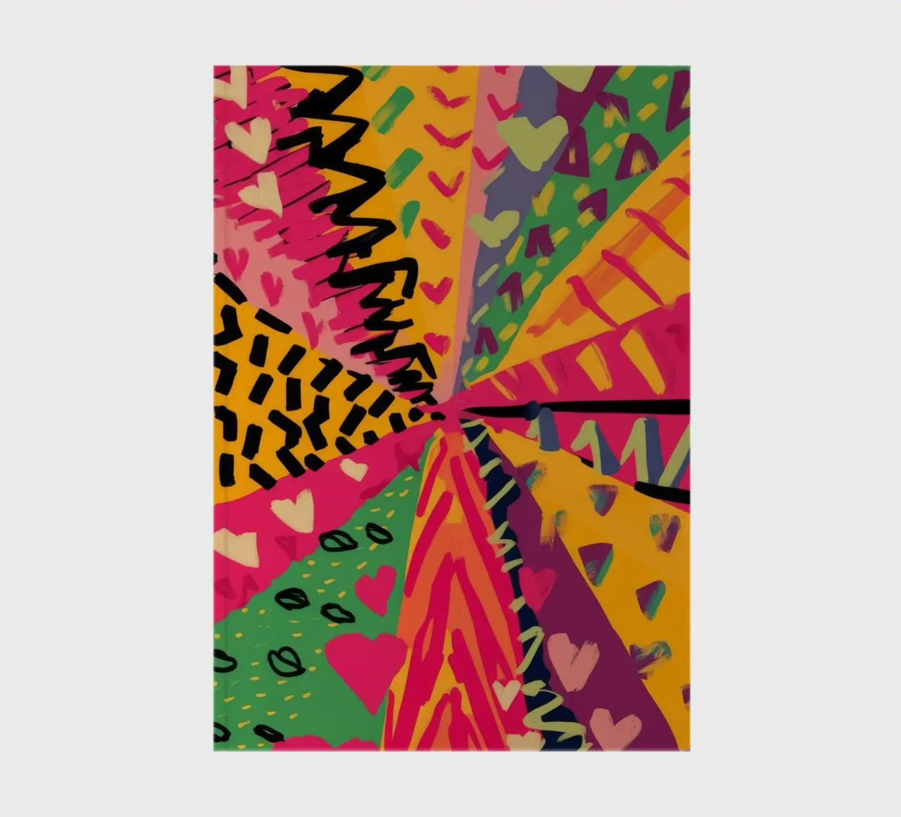 Heart Spiral Radiate notebook by Zep Layers