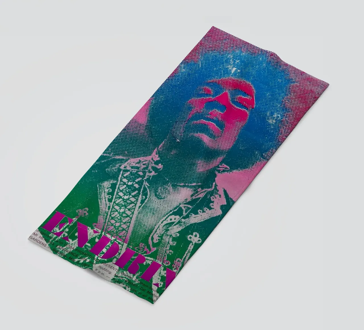 Psychedelic Strings on Fire beach towel by hopilj