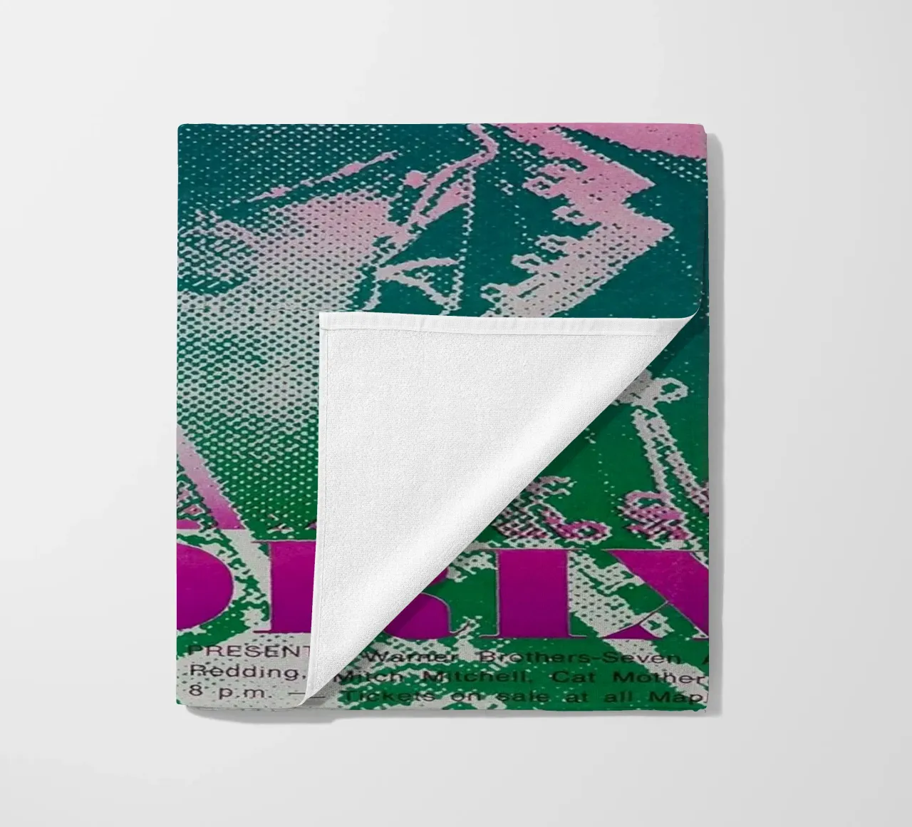 Psychedelic Strings on Fire beach towel by hopilj